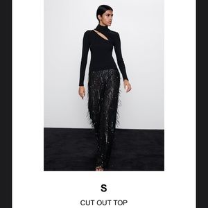NWT Zara cut out top